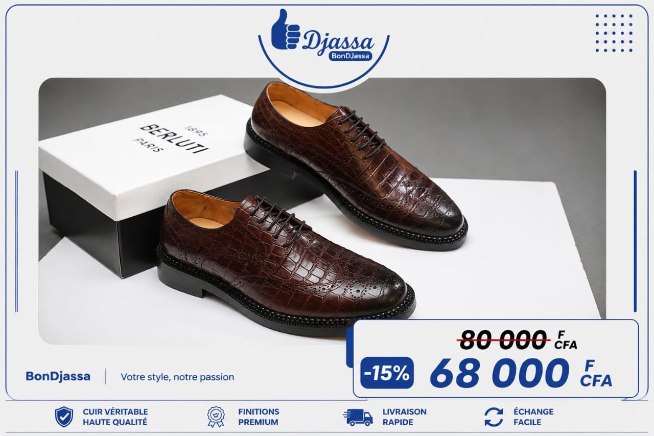 Soulier B£RLUTI matière en cuir