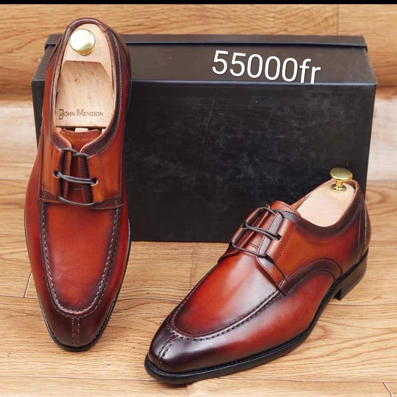 Soulier En Cuir A Lacets