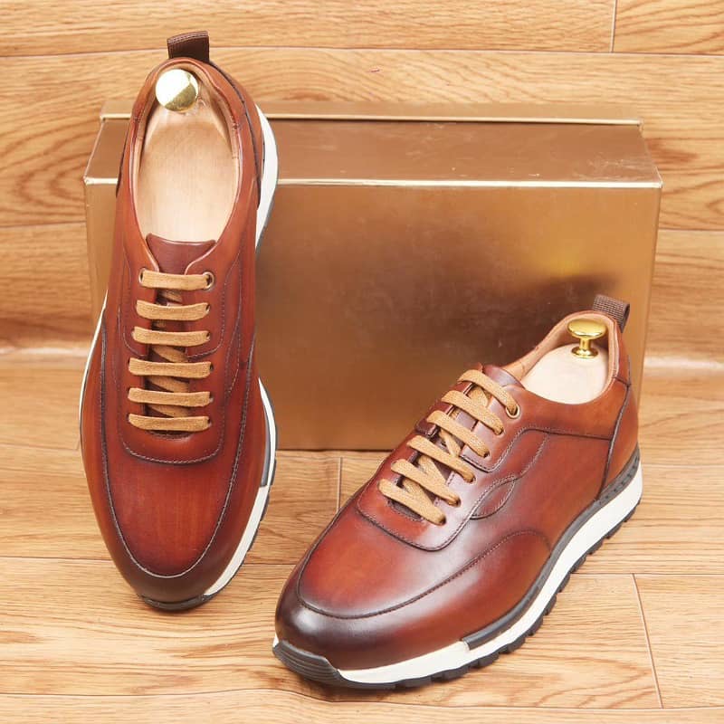 Baskets En Cuir