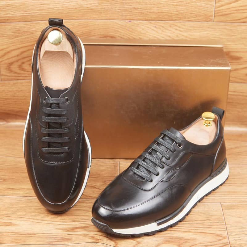 Baskets En Cuir