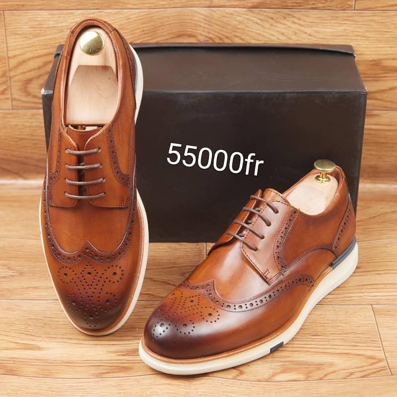 Soulier En Cuir A Lacets