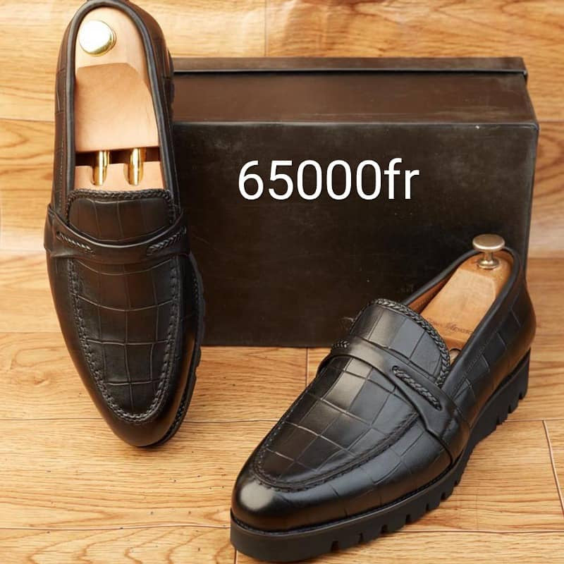 Soulier En Cuir A Lacets