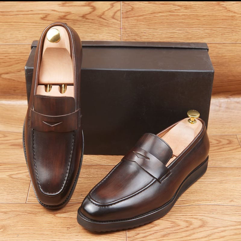Mocassin En Cuir