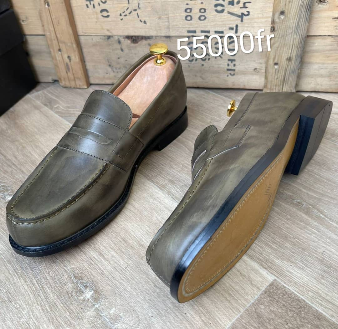 Mocassin En Cuir