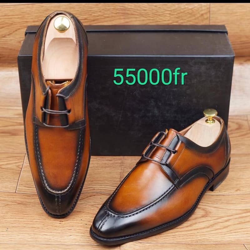 Soulier En Cuir A Lacets