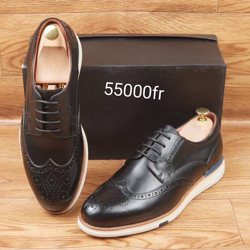 Soulier En Cuir A Lacets