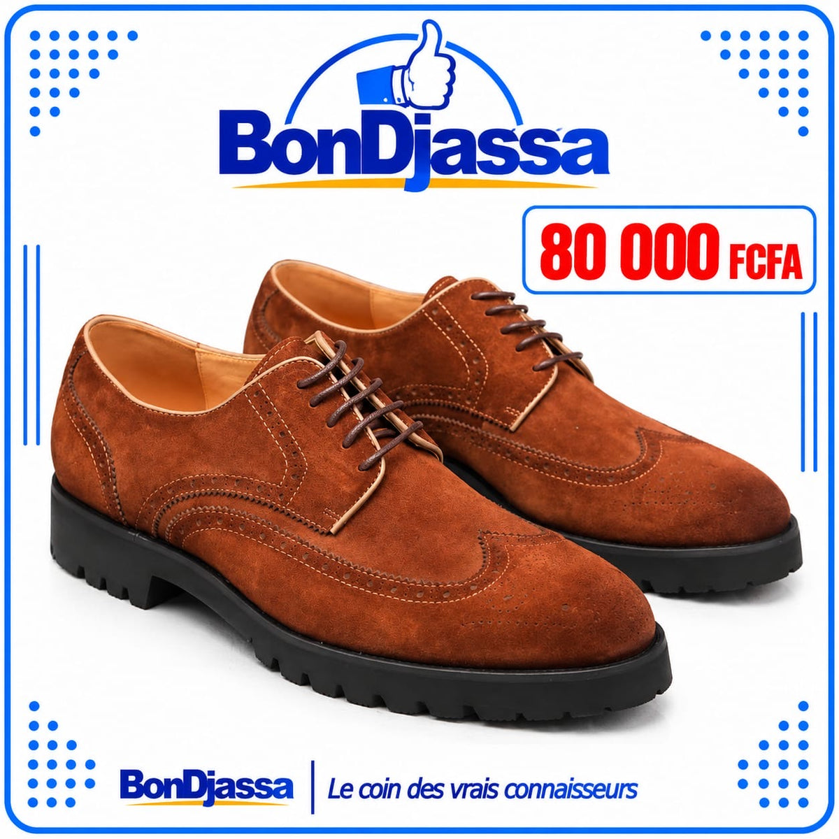 Soulier matière en daind
