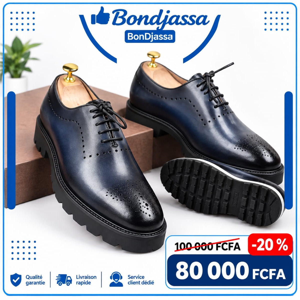 Soulier matière en cuir