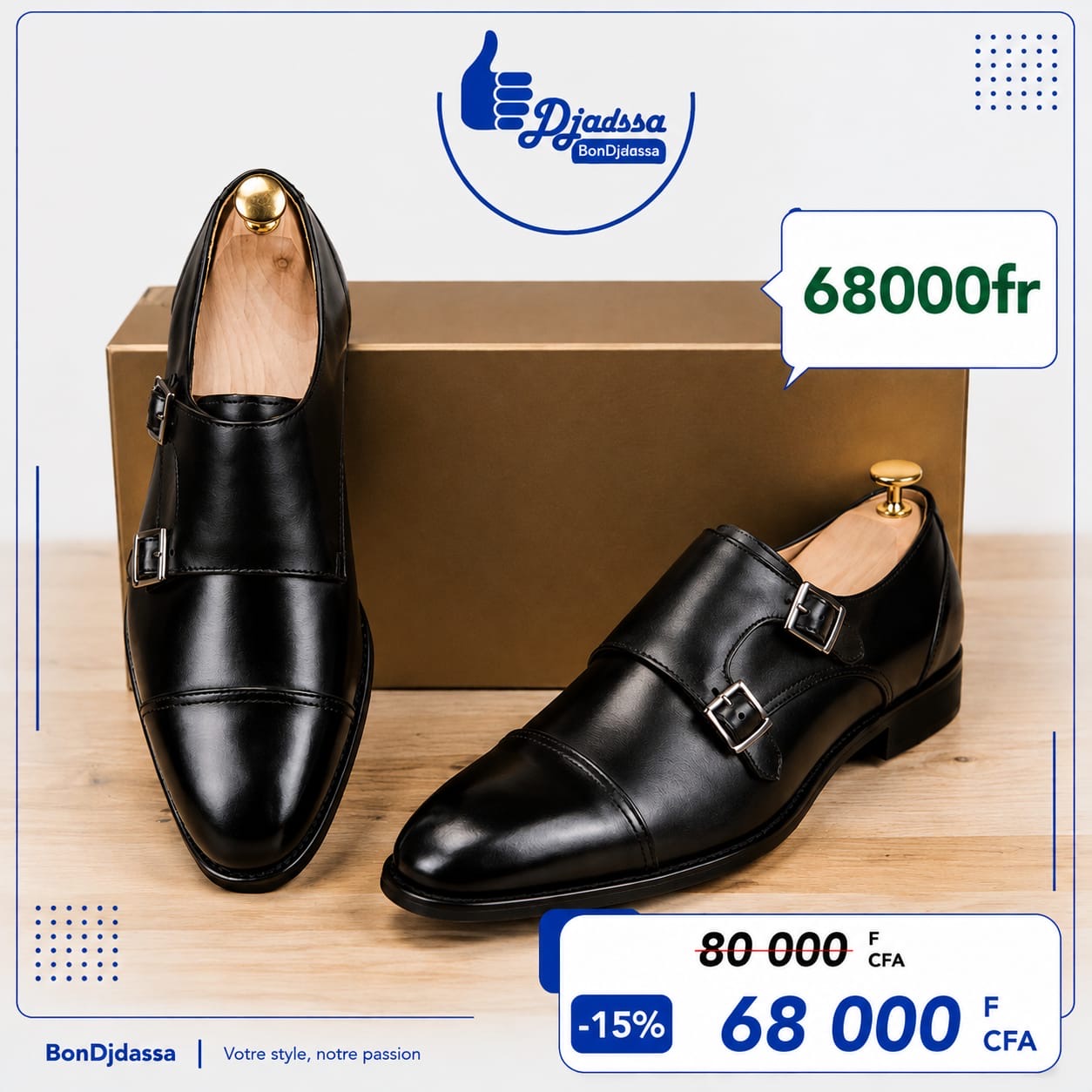 Soulier matière en cuir
