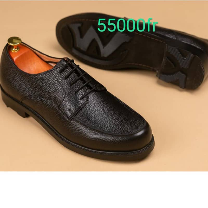 Soulier En Cuir A Lacets