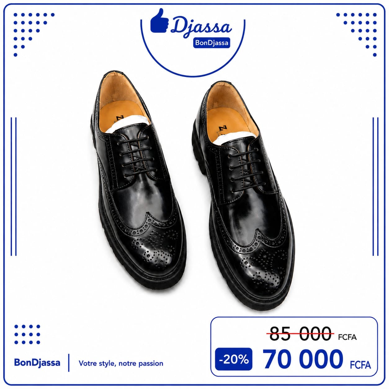 Soulier matière en cuir