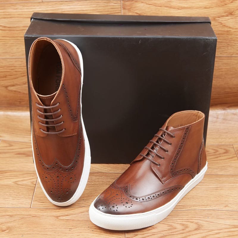 Soulier Botte En Cuir
