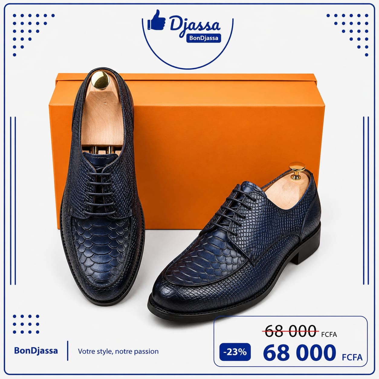 Soulier matière en cuir