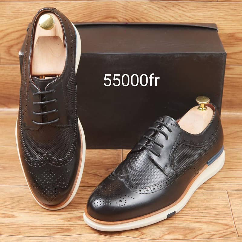 Soulier En Cuir A Lacets