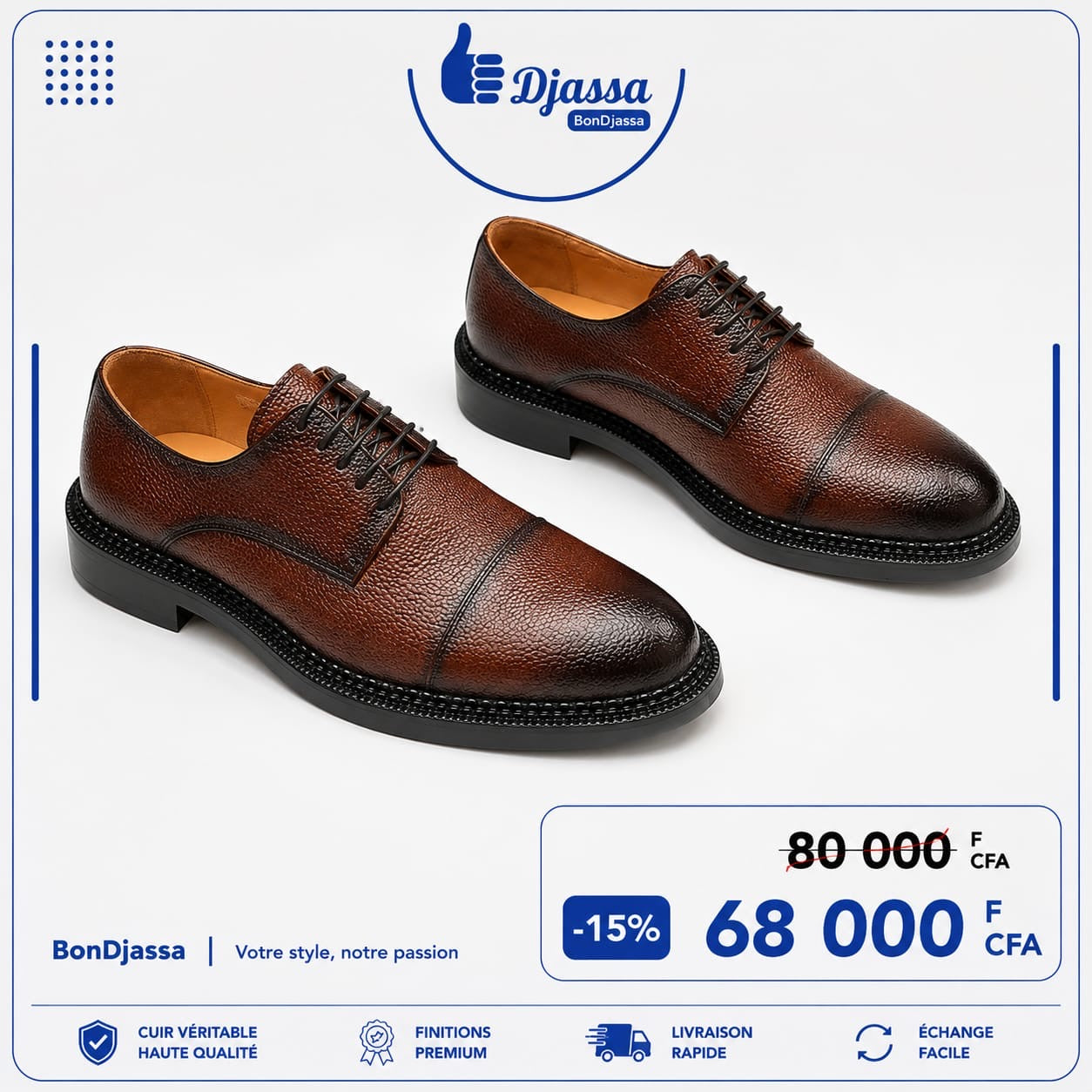 Soulier matière en cuir