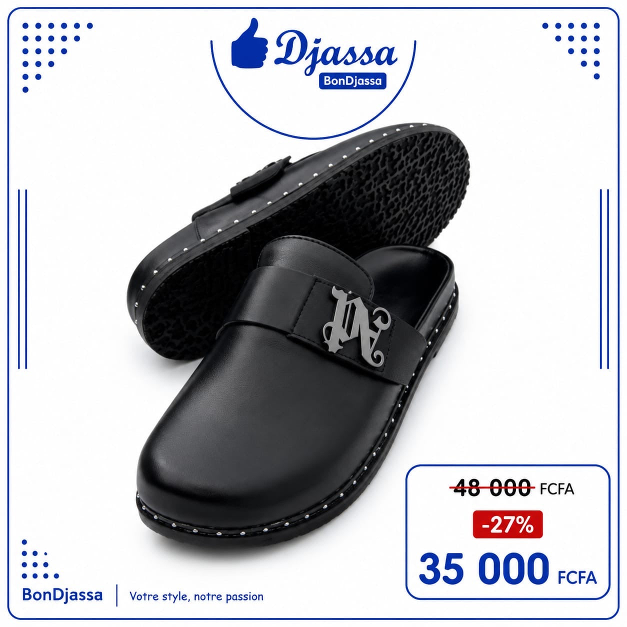 Babouche en cuir