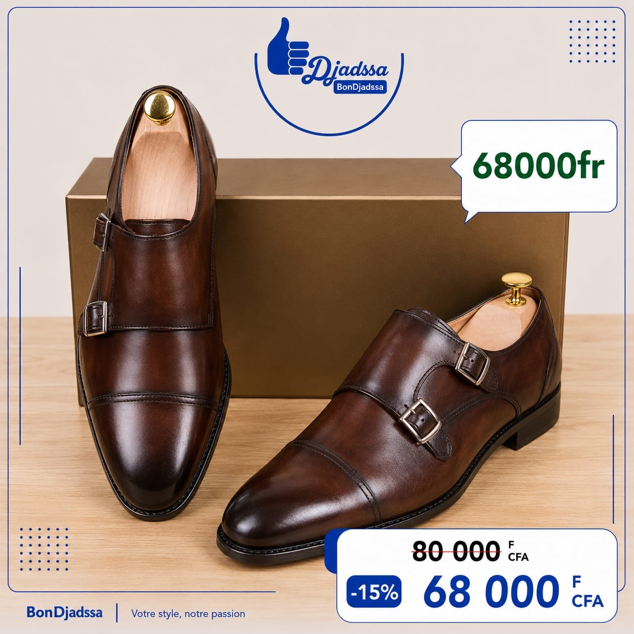 Soulier matière en cuir
