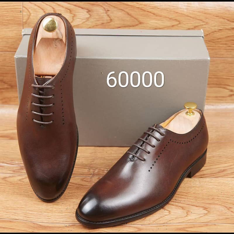 Soulier En Cuir A Lacets