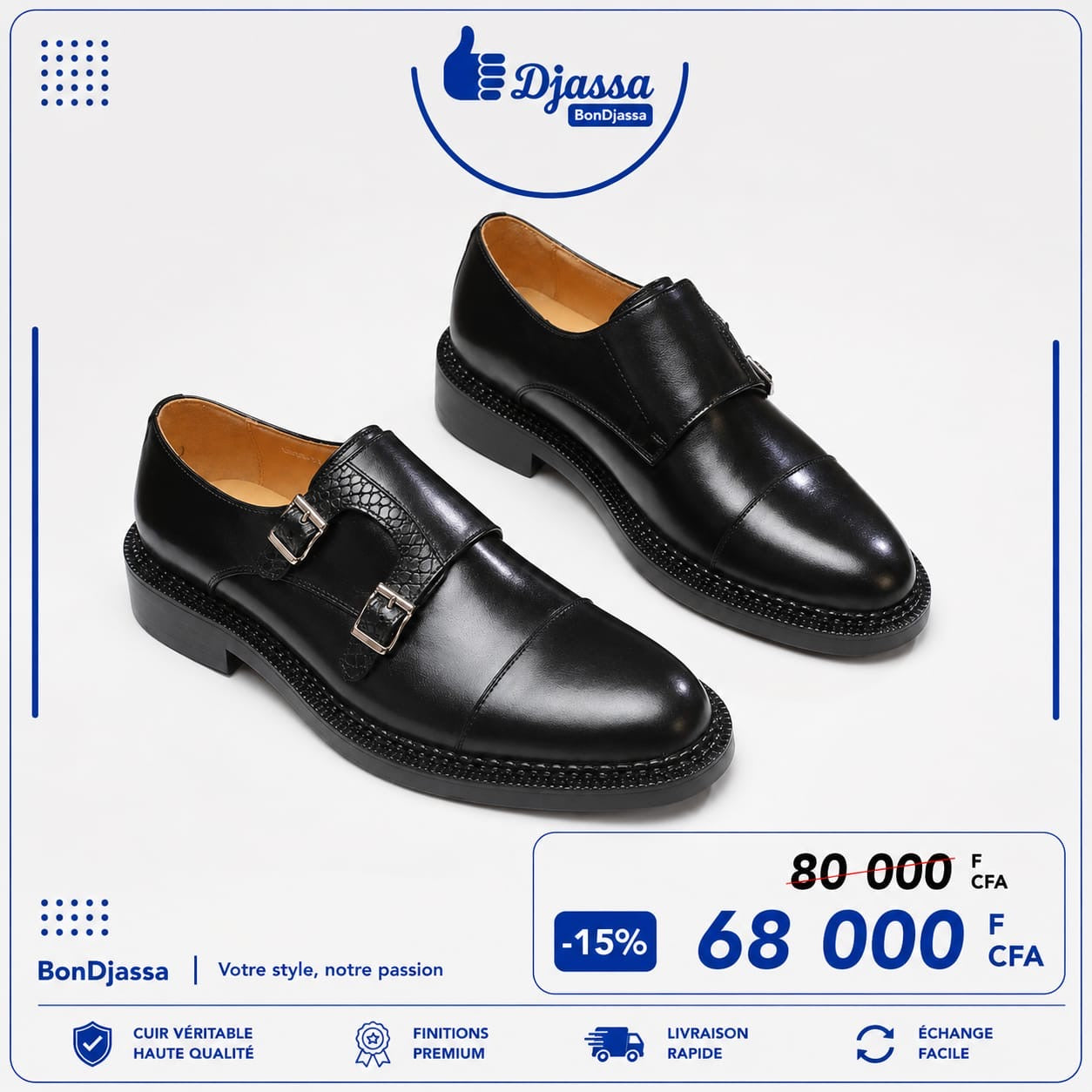 Soulier matière en cuir