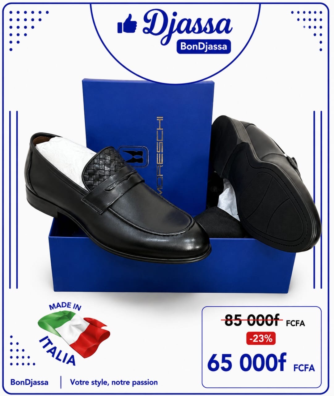 M0RESCHI matière en cuir