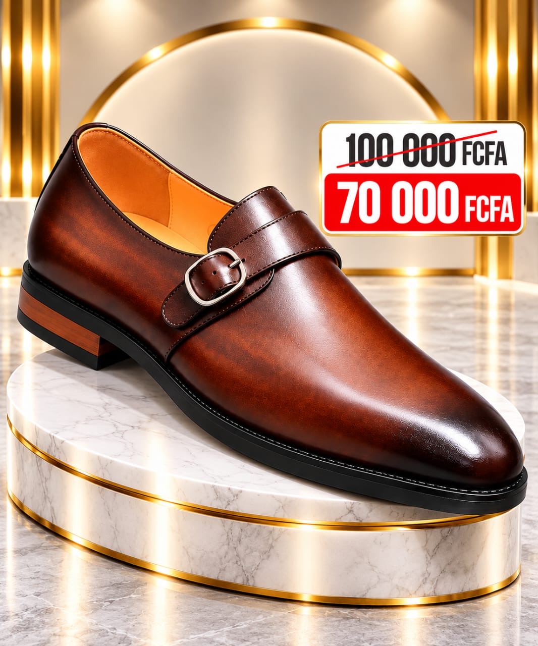 Soulier matière en cuir