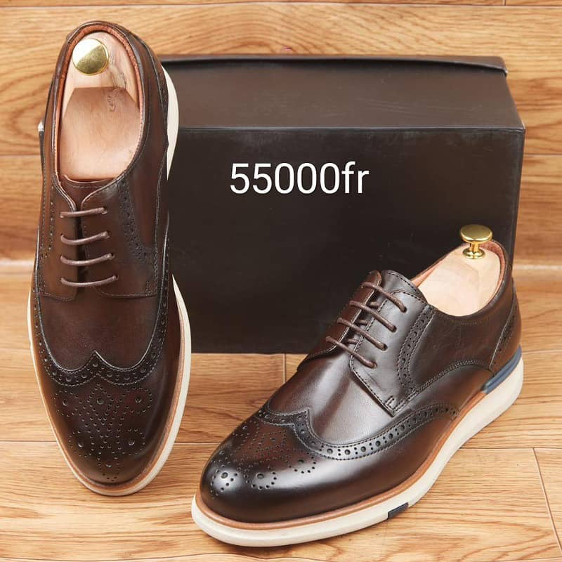 Soulier En Cuir A Lacets
