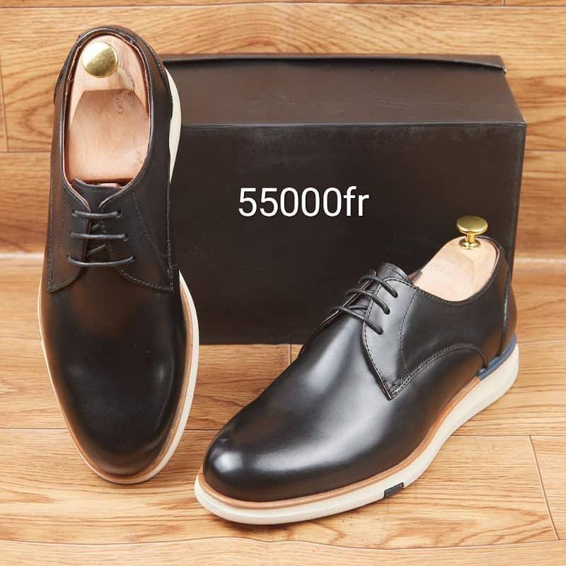 Soulier En Cuir A Lacets