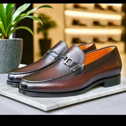 Mocassin En Cuir