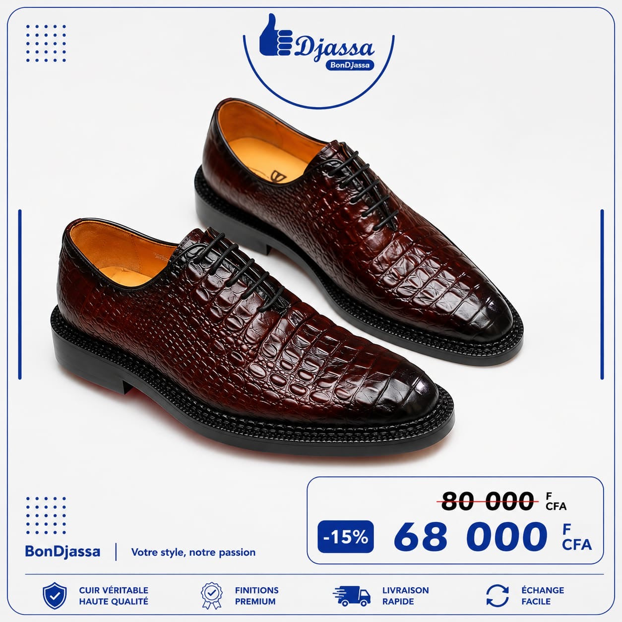 Soulier B£RLUTI matière en cuir