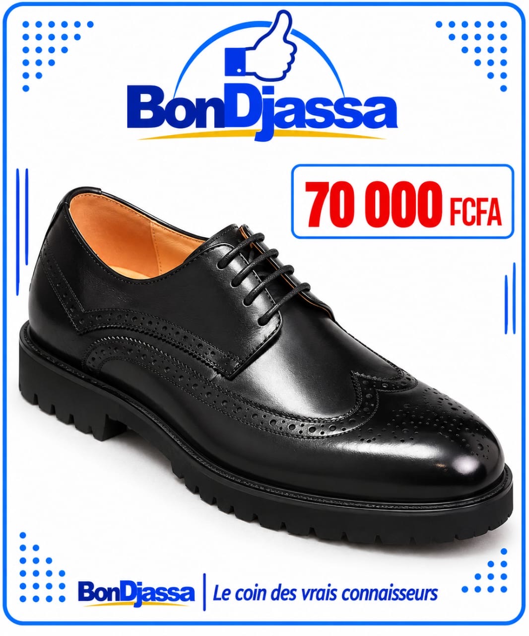 Soulier ANAX Lamarque italien matière en cuir