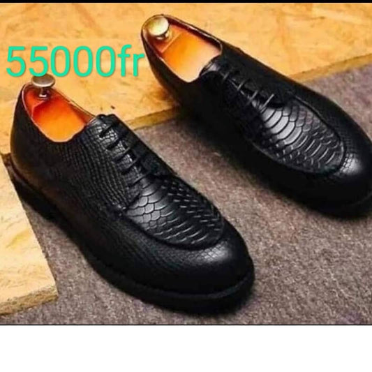Soulier En Cuir A Lacets