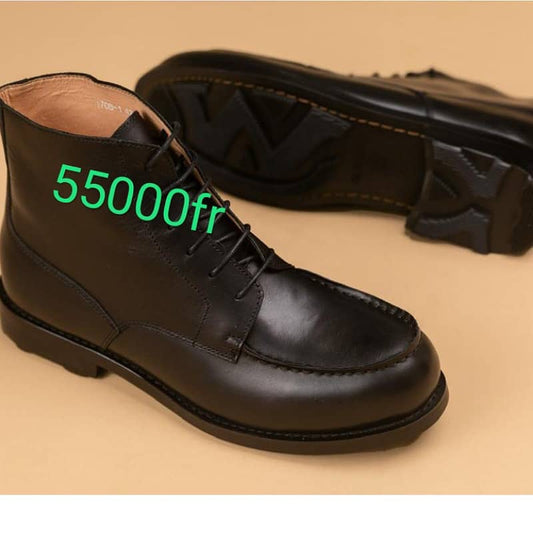 Soulier Botte En Cuir