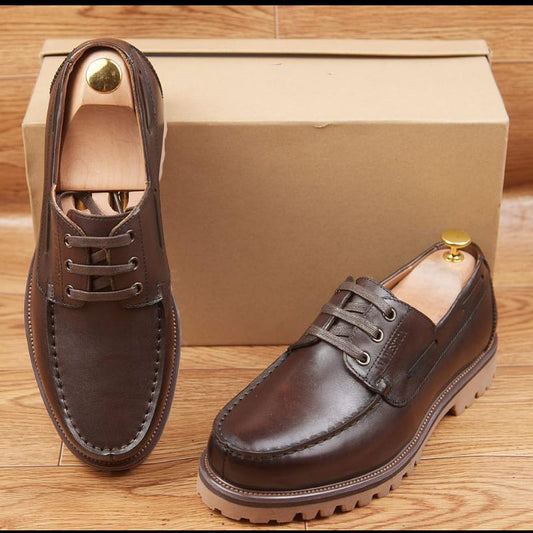 Soulier En Cuir A Lacets