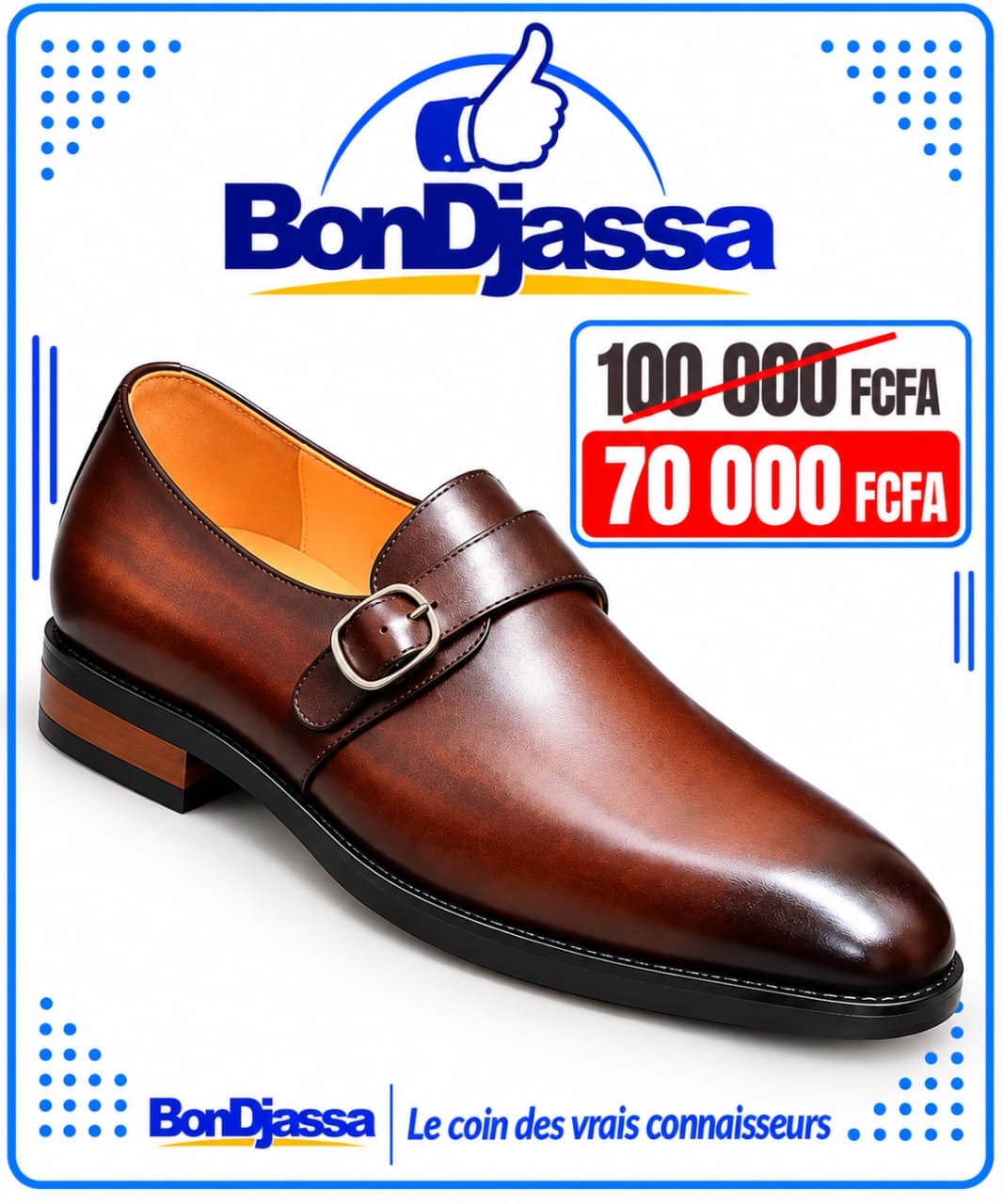 Soulier ANAX Lamarque italien matière en cuir