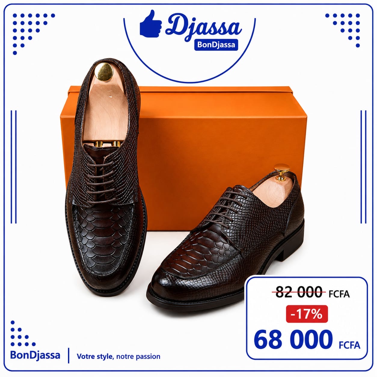 Soulier matière en cuir