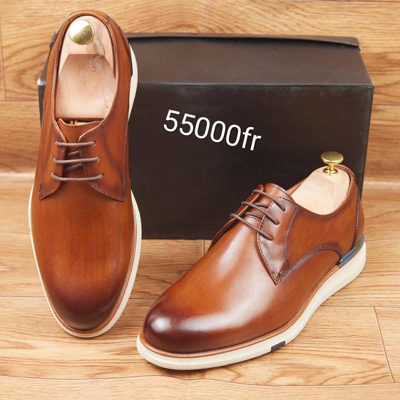 Soulier En Cuir A Lacets