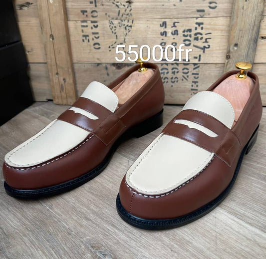 Mocassin En Cuir