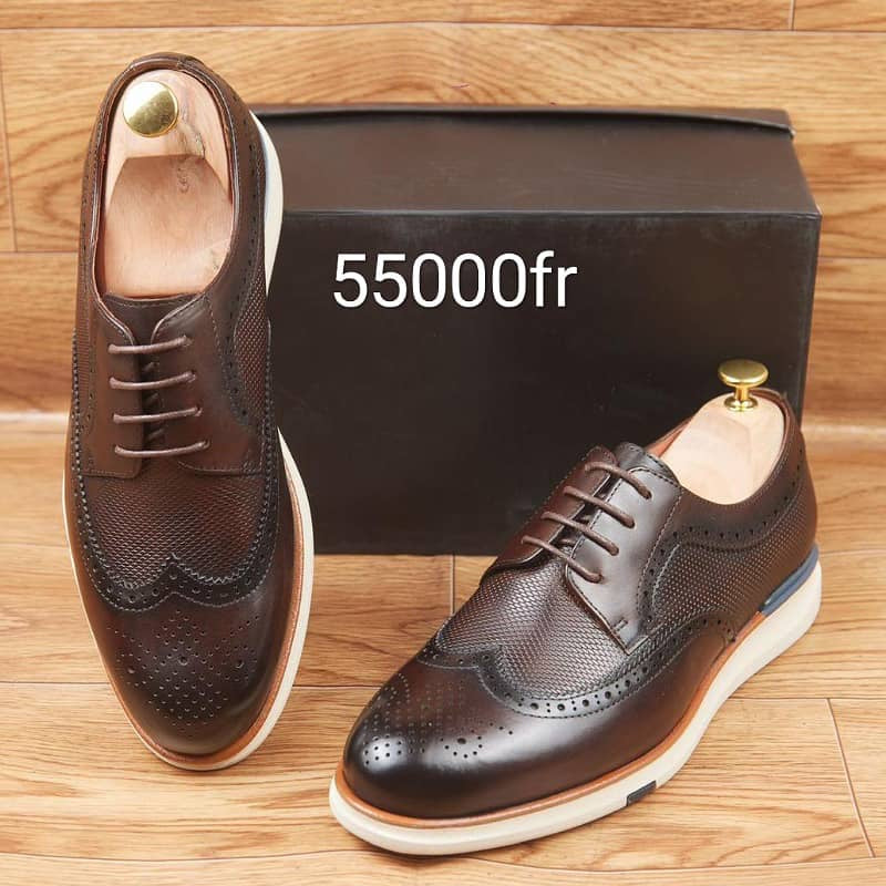 Soulier En Cuir A Lacets
