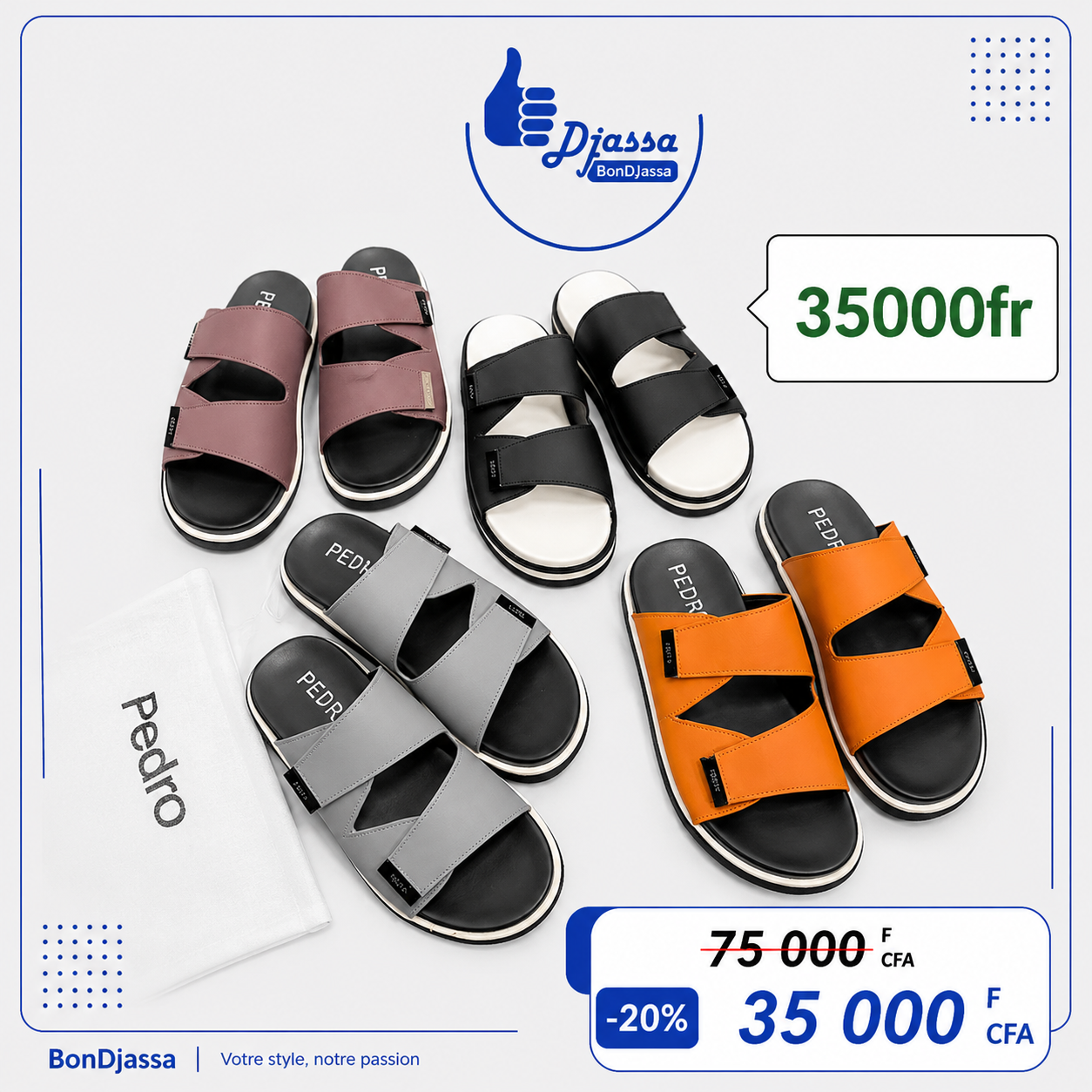 Sandale tendance confort