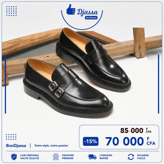 Mocassin deux boucles