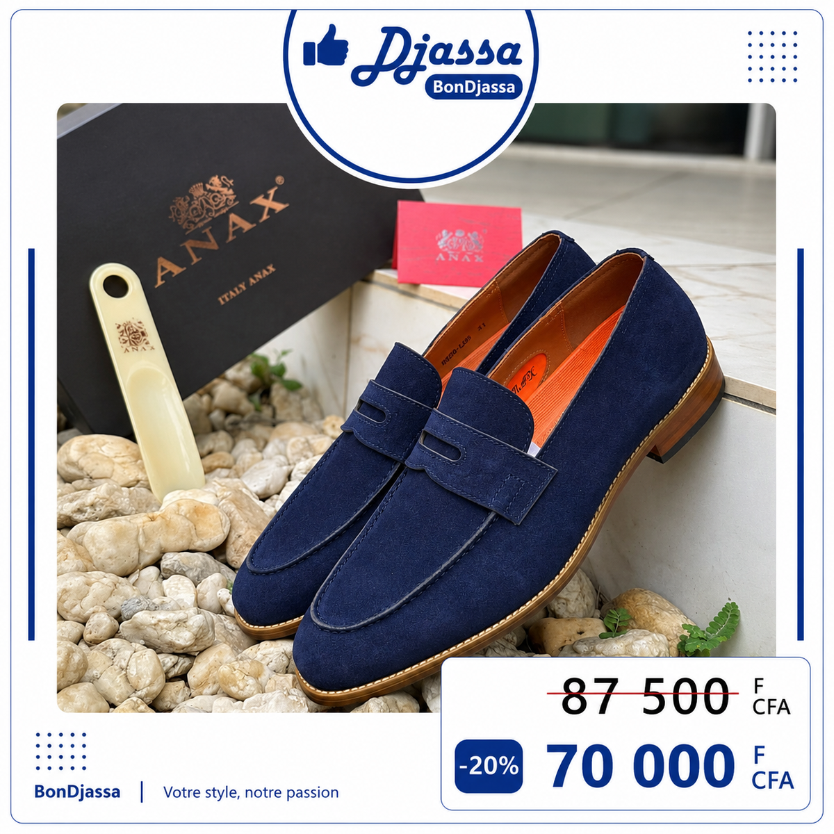 ANAX LAMARQUE Italienne MATIÈRE DAIM