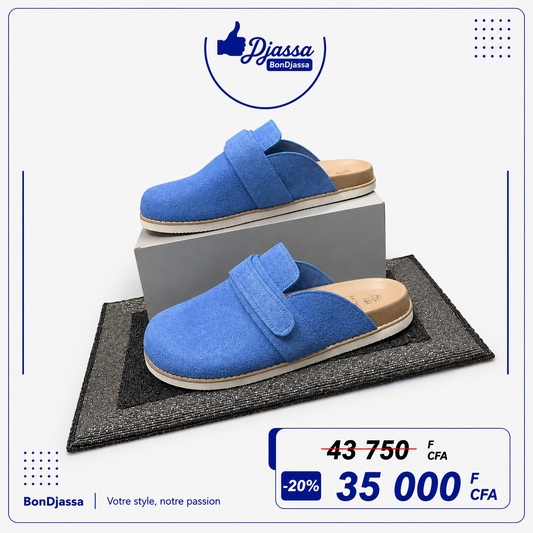 Sandales en babouche selleme gomme