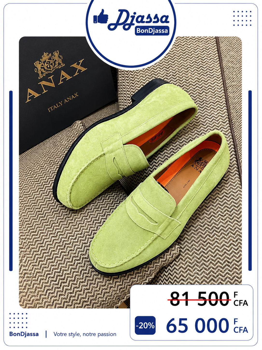 ANAX MOCASSINS LAMARQUE Italienne MATIÈRE DAIM
