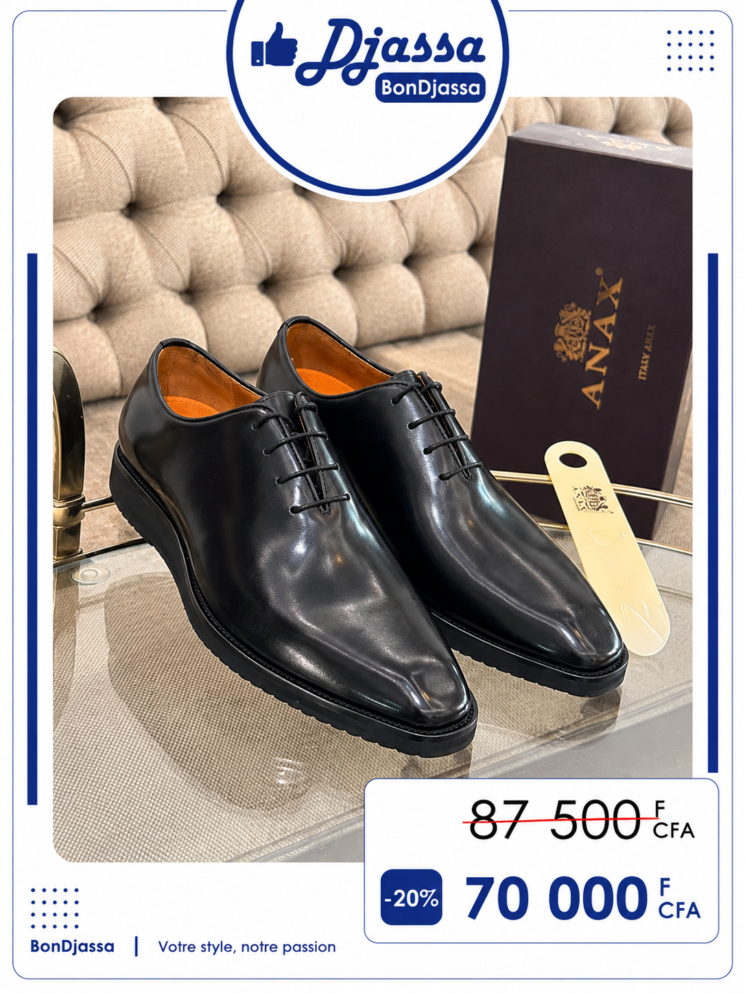 ANAX LAMARQUE Italienne MATIÈRE CUIR