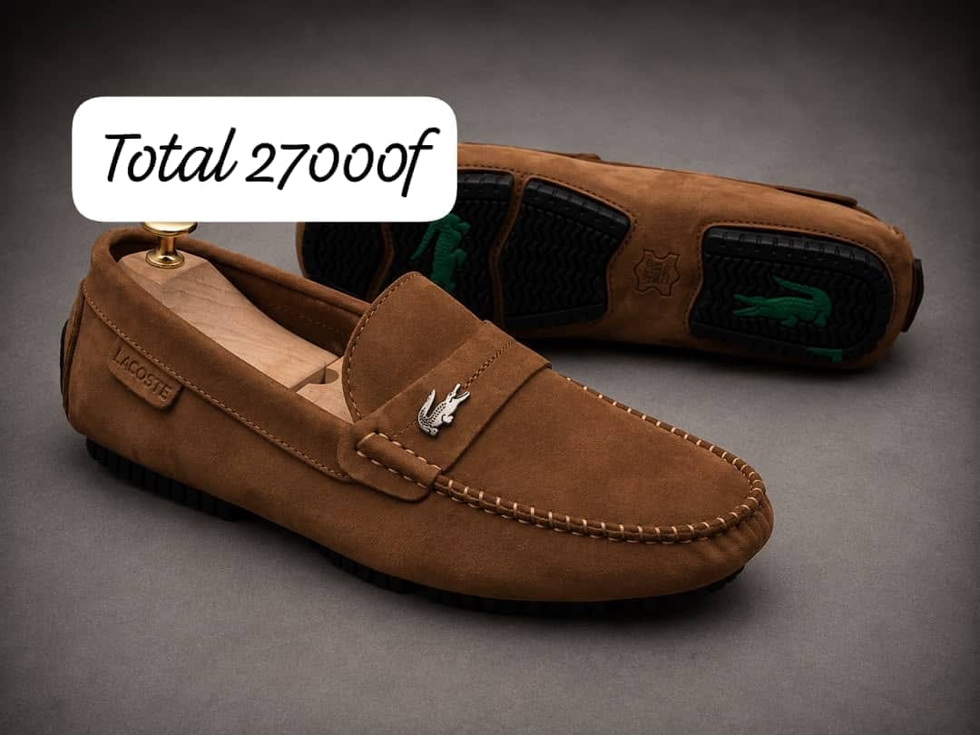 Mocassin daim camel classique