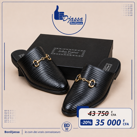 Babouche cuir confort