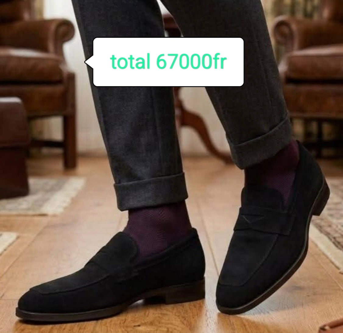 Soulier en daim