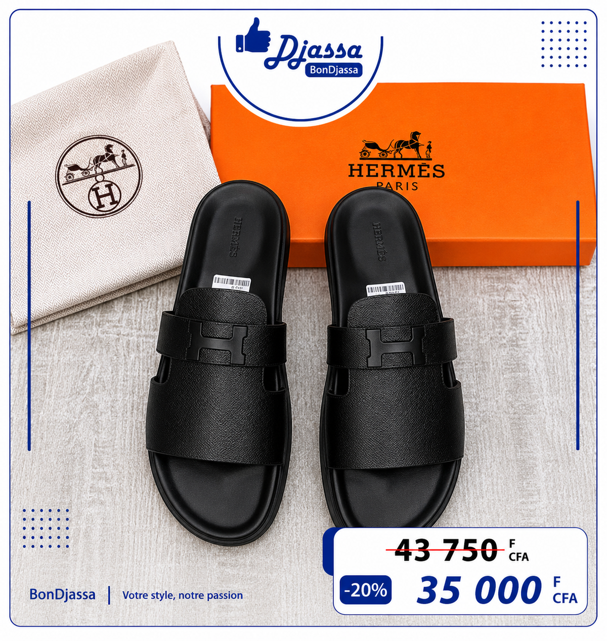 Sandale Hermes en cuir