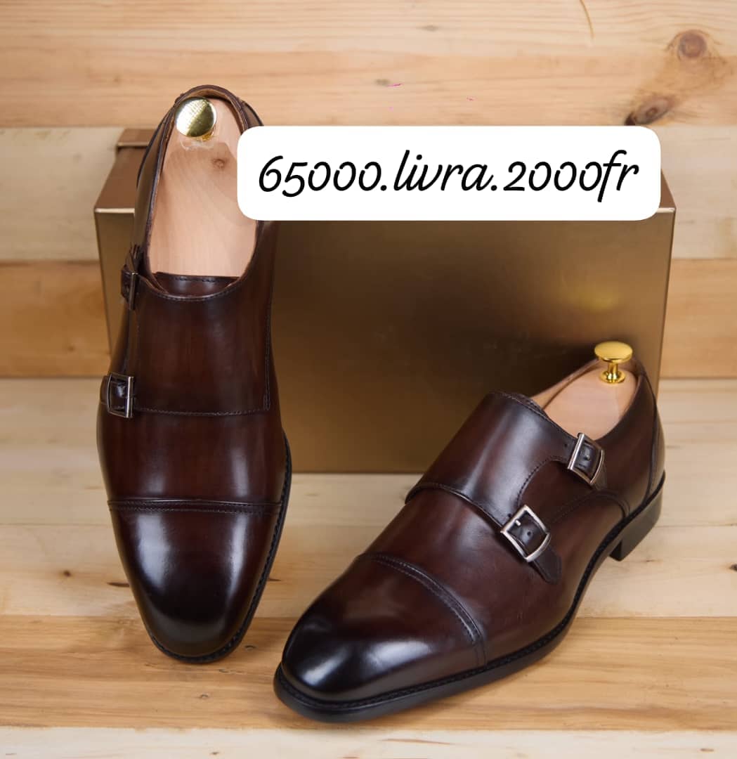 Soulier en boucle matière cuir