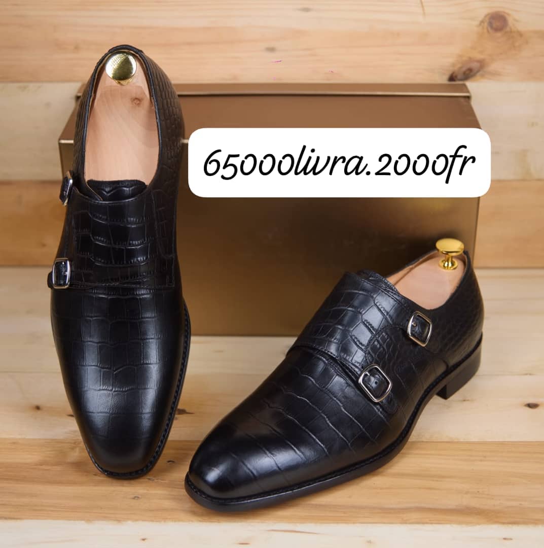 Soulier en boucle matière cuir